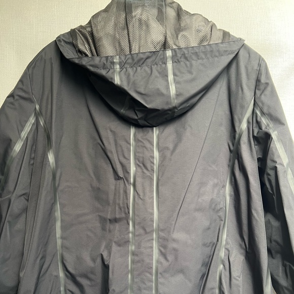 Men’s “Theory” Black Hoodie Windbreaker - Picture 3 of 6